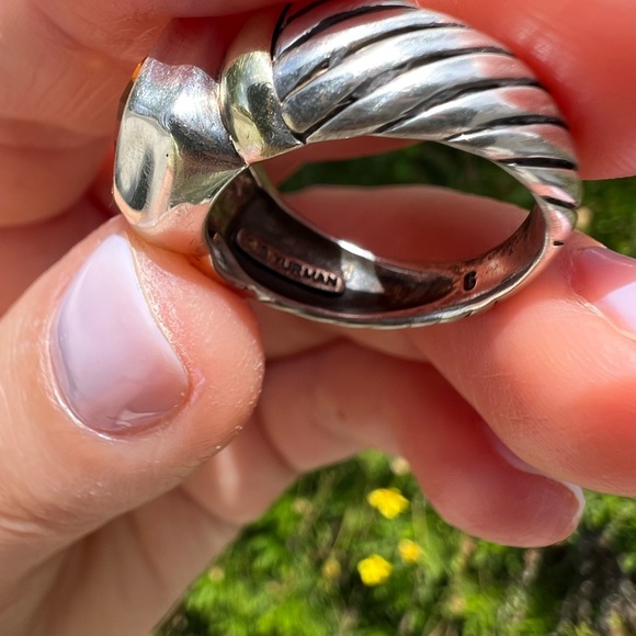 David Yurman 14K yellow gold , Citrine NOBLESSE Ring, Size 5.5 - Picture 6 of 6